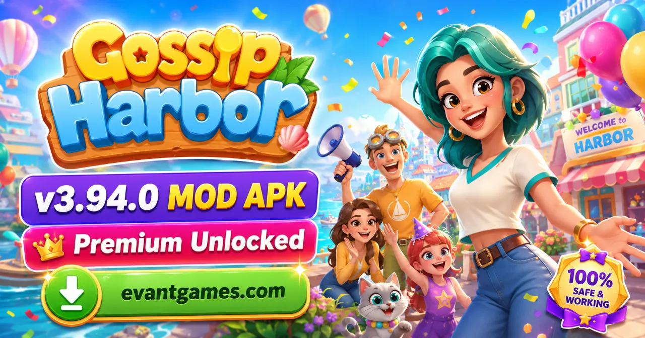 Gossip Harbor v3.94.0 MOD APK (Premium Unlocked) No Ads Best