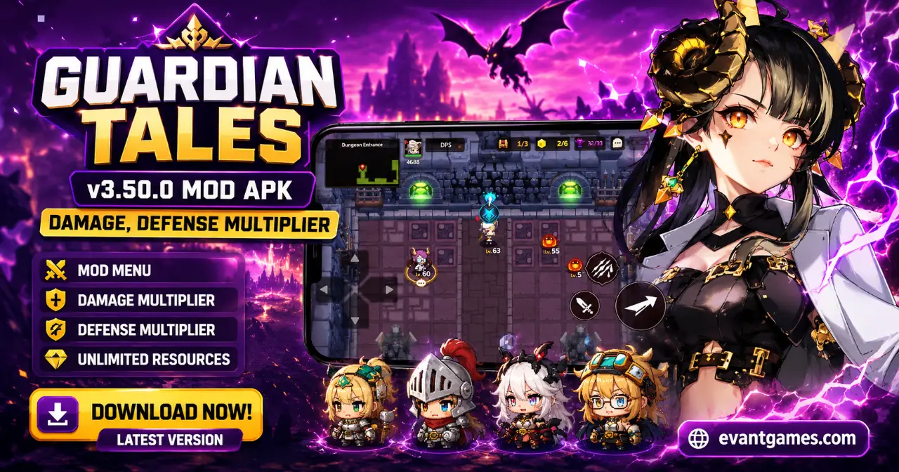 Guardian Tales v3.52.0 MOD APK Best Latest Version No Ads
