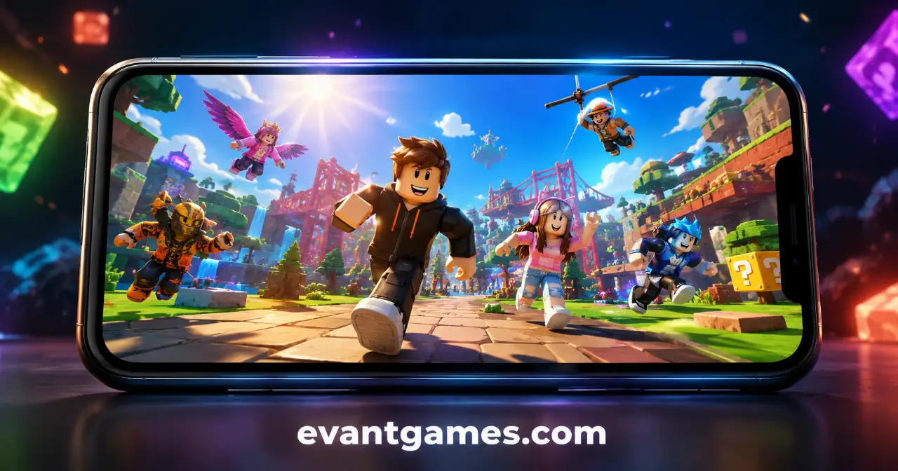 Roblox MOD APK gameplay screenshot showing unlocked premium content