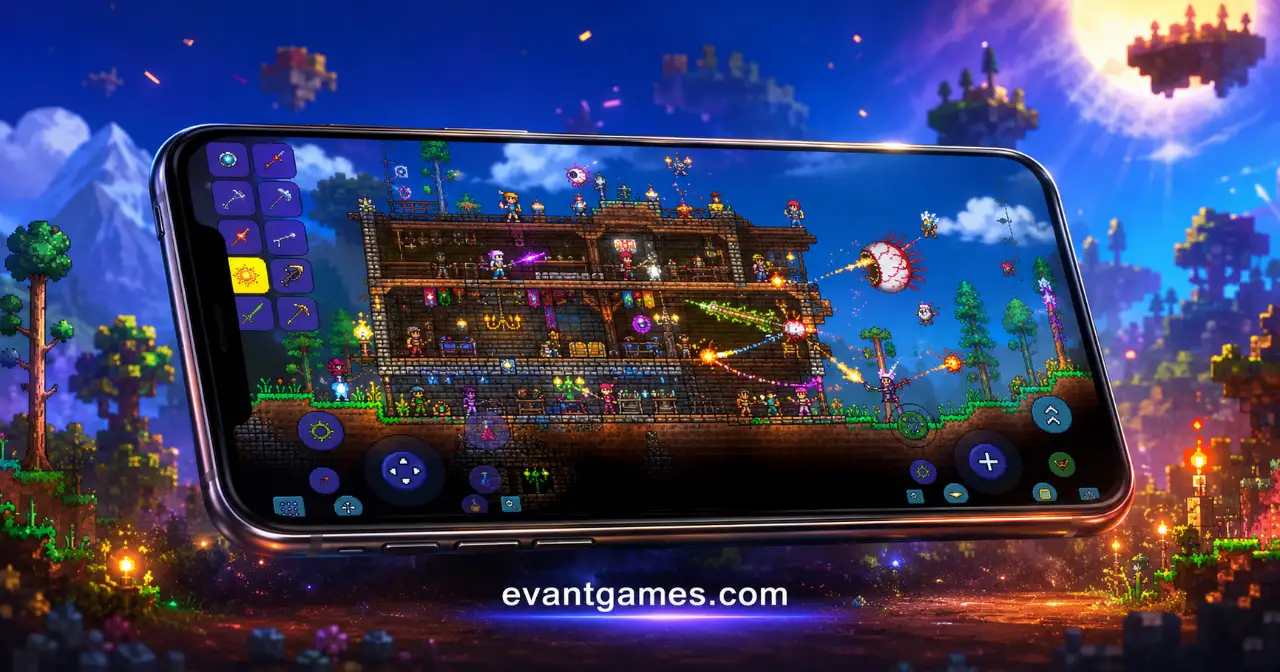 Terraria MOD APK MOD APK gameplay screenshot showing unlocked premium content