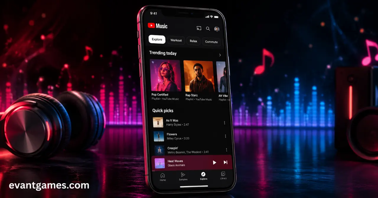 YouTube Music unlimited resources and maxed upgrades screen