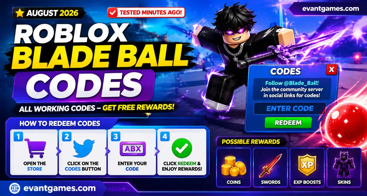 Roblox Blade Ball code entry box (2026)