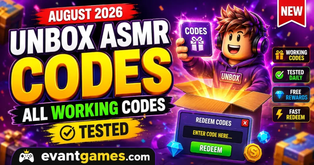 Unbox ASMR Codes (August 2026) - All Working Codes (Tested) Best