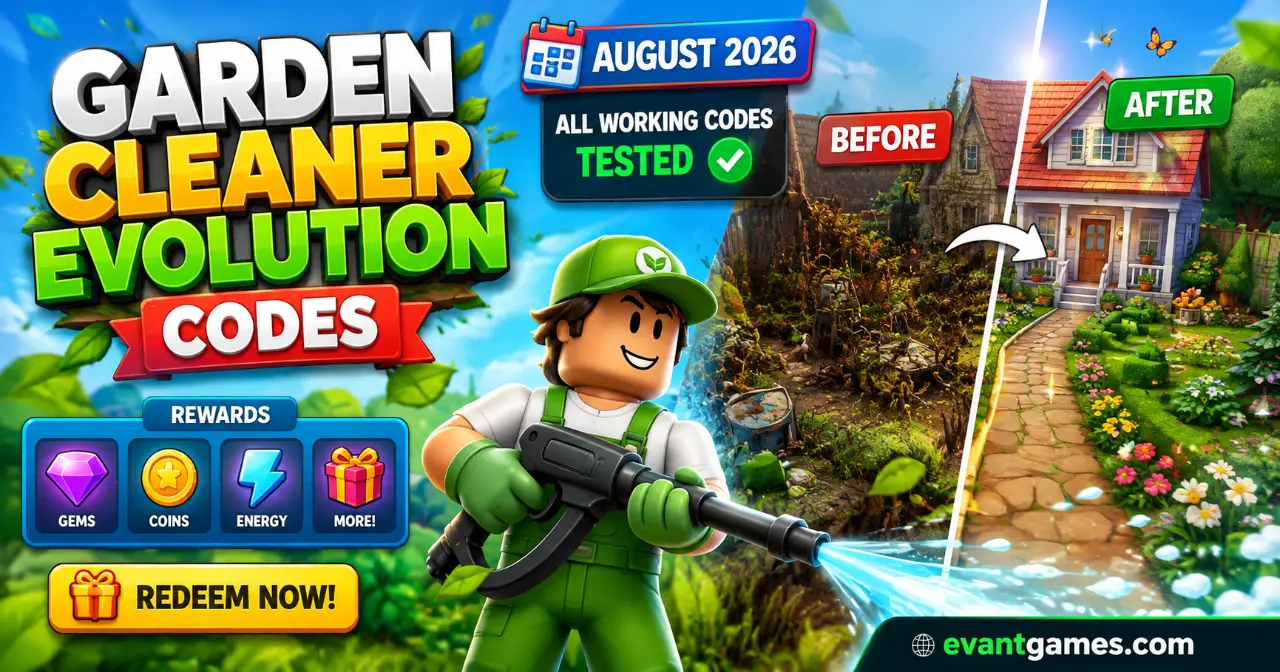 Garden Cleaner Evolution Codes 2026 cover