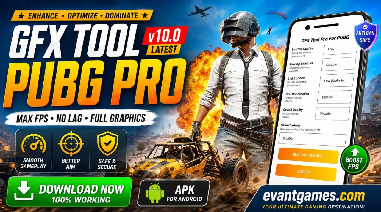GFX Tool PUBG Pro v10.0 APK (Patched) — Best Version