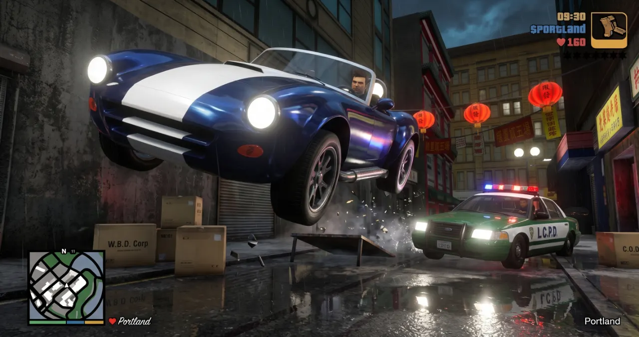 GTA III NETFLIX MOD APK gameplay screenshot showing unlocked premium content
