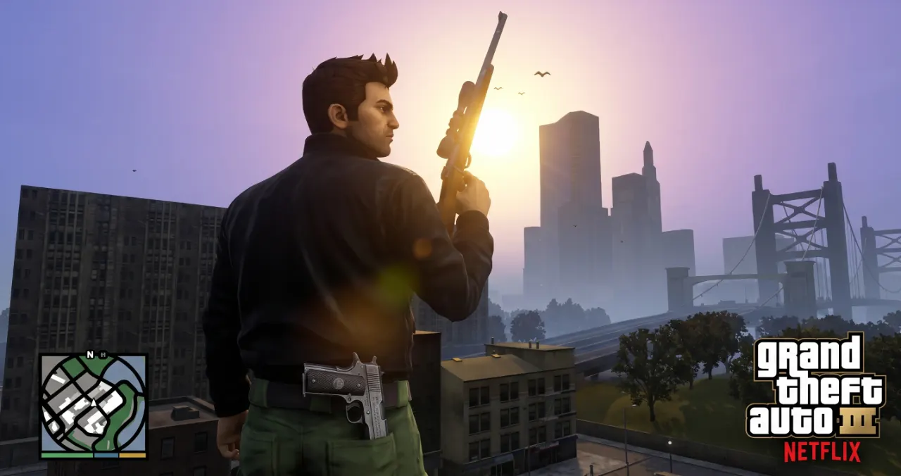 GTA III NETFLIX mod menu interface with instant toggles