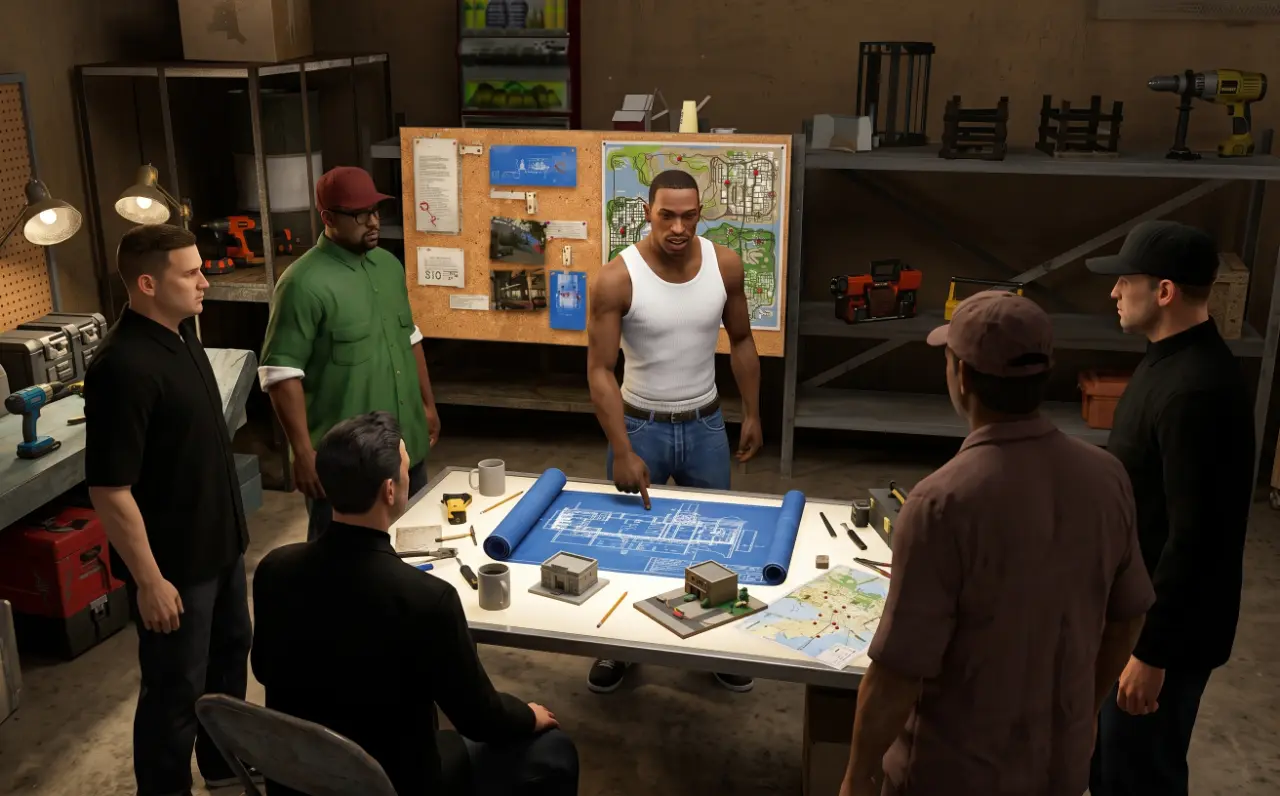 GTA San Andreas mod menu interface with instant toggles