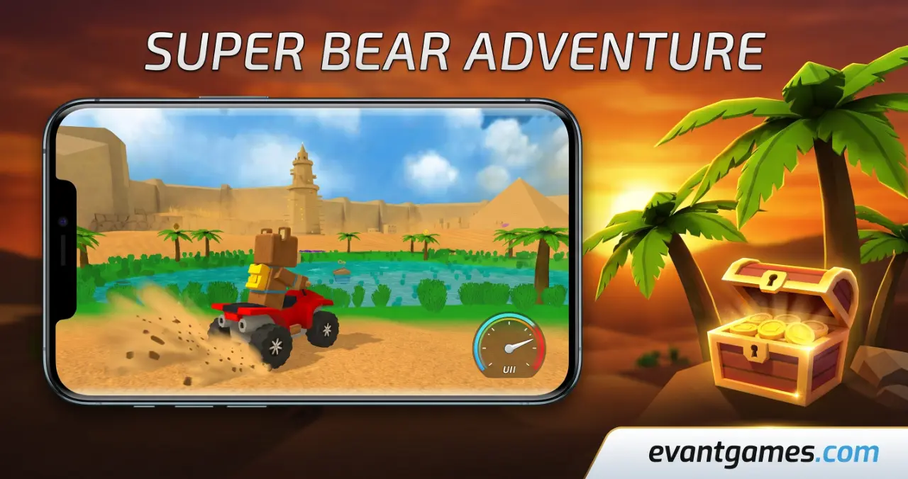 Super Bear Adventure mod menu interface with instant toggles
