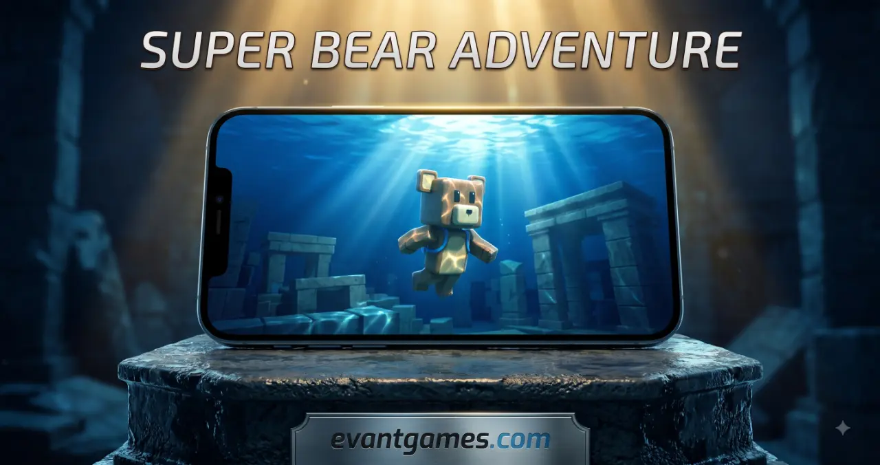 Super Bear Adventure unlimited resources and maxed upgrades screen
