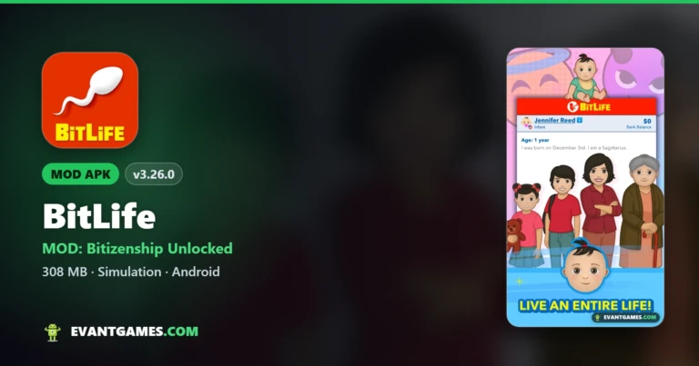 BitLife MOD APK v3.26.0 (Bitizenship & God Mode Unlocked)