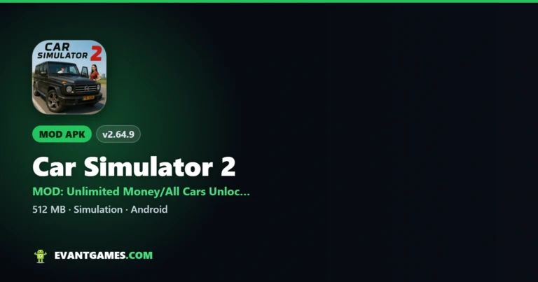 Car Simulator 2 MOD APK v2.64.9 Unlimited Money & All Cars