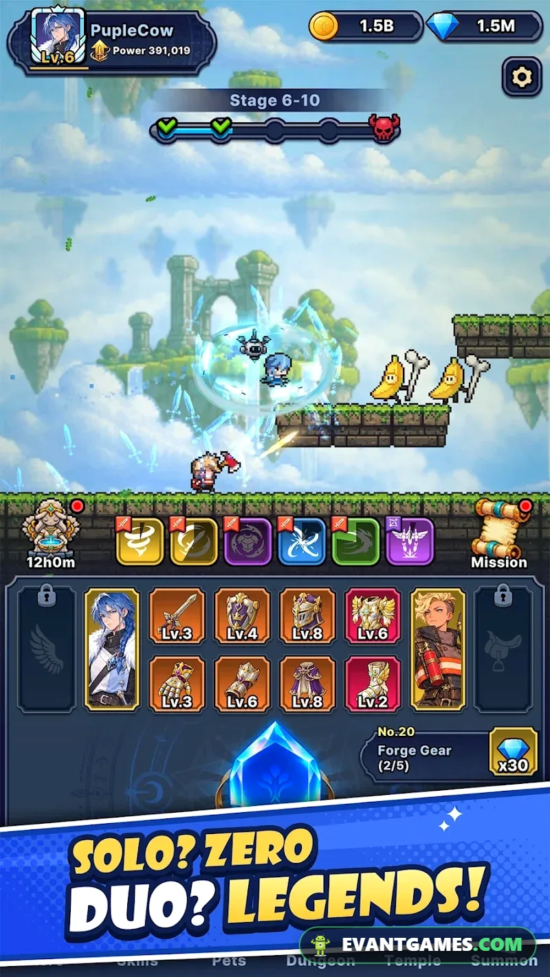 Pixel Duo Legends: Idle RPG screenshot 2